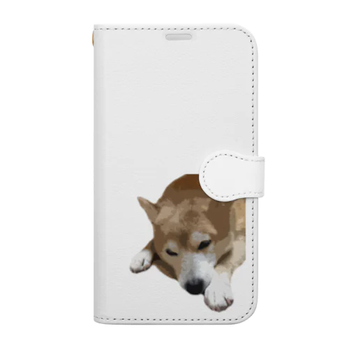 かわいい柴犬 手帳型スマホケース