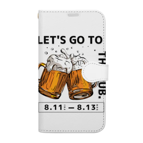 ビールを飲もう！ Book-Style Smartphone Case