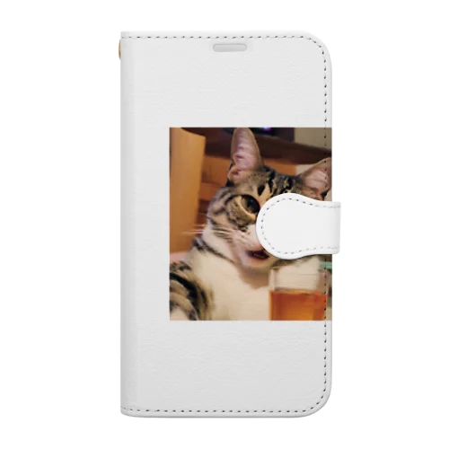 猫猫　泥酔 Book-Style Smartphone Case