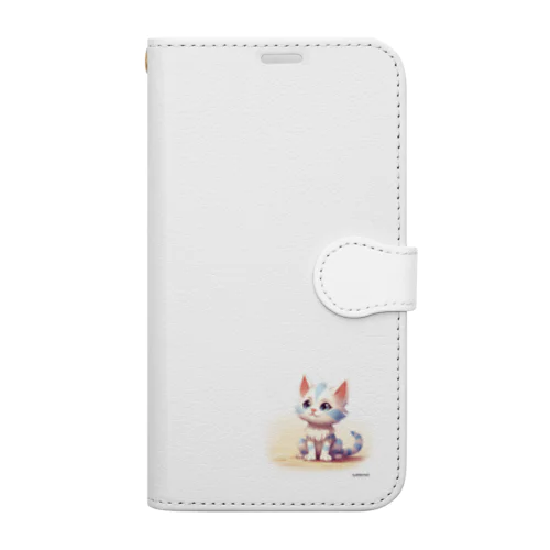 三つ子ネコのミント Book-Style Smartphone Case