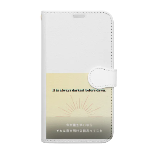 明けない夜はない Book-Style Smartphone Case