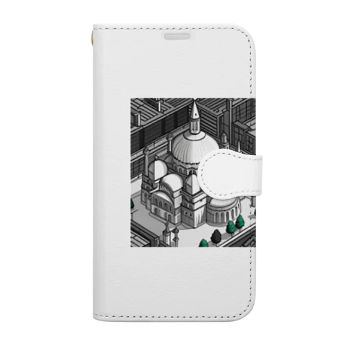 有名な観光スポットイメージ画像：イスタンブールのアヤソフィア（トルコ） Book-Style Smartphone Case