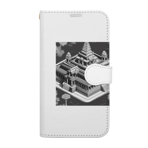 有名な観光スポットイメージ画像：アンコールワット（カンボジア） Book-Style Smartphone Case