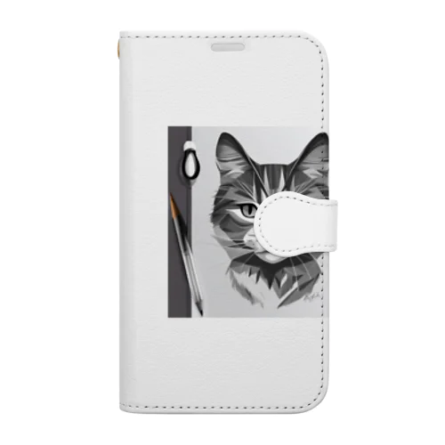 イラスト　猫 Book-Style Smartphone Case