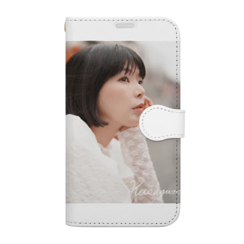 彩羽真矢 ナチュラルポートレート Book-Style Smartphone Case