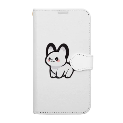 ほわいとにゃいがー Book-Style Smartphone Case