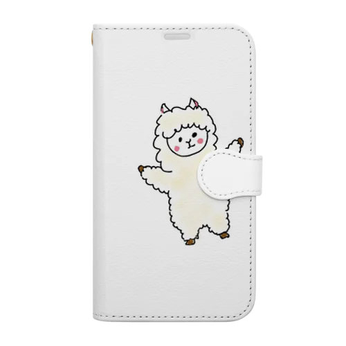 陽気なアルパカグッズ Book-Style Smartphone Case