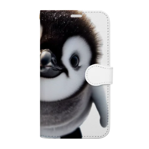 上目使いペンギン Book-Style Smartphone Case