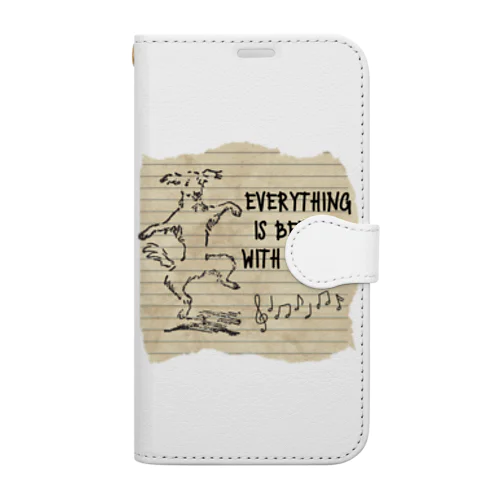 愛犬と一緒なら全てがよくなります！ Book-Style Smartphone Case