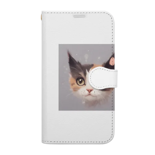 猫のマロンくん Book-Style Smartphone Case