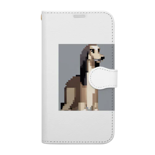 ドット絵の犬 Book-Style Smartphone Case