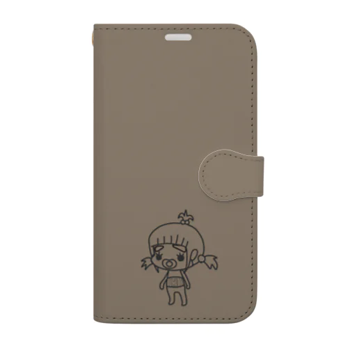 極まゆちゃんセピア Book-Style Smartphone Case