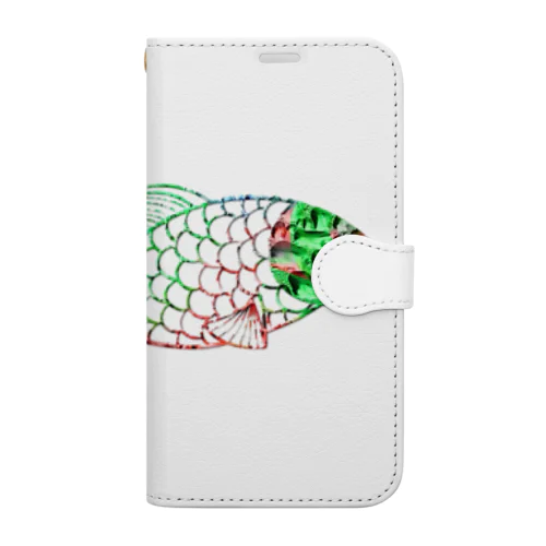 魚　water drop Book-Style Smartphone Case