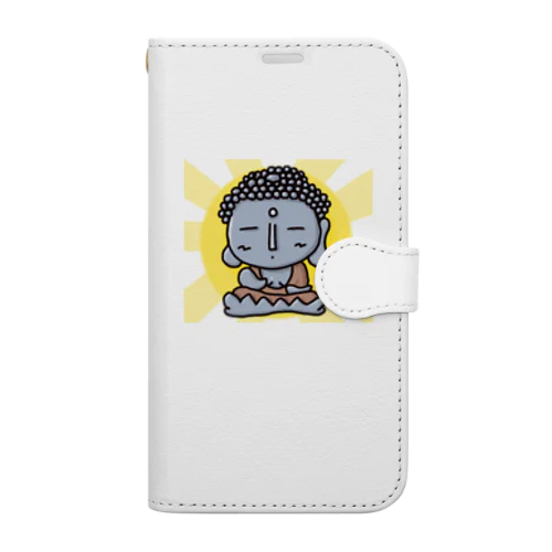 大仏の【るにょらくん】グッズ01施無畏印・与願印 Book-Style Smartphone Case