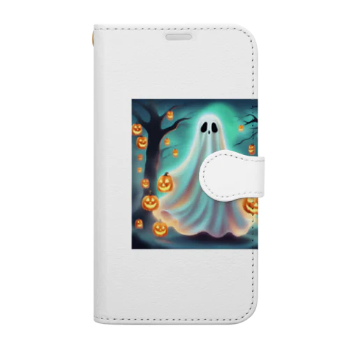 ハロウィン　おばけ Book-Style Smartphone Case