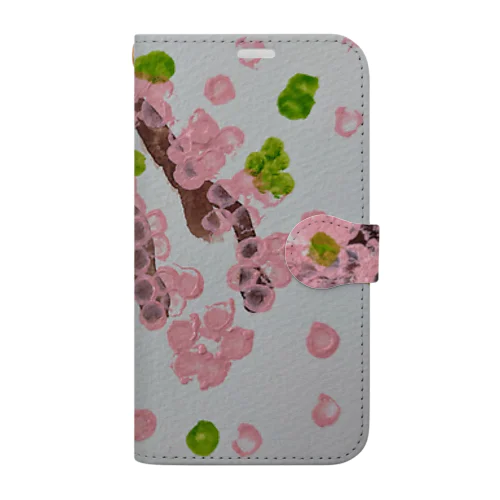 しだれ桜 手帳型スマホケース