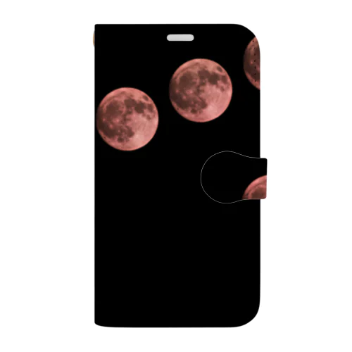 赤い月 Book-Style Smartphone Case