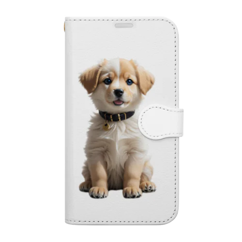 愛らしい子犬 Book-Style Smartphone Case