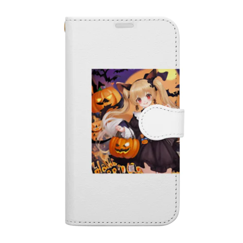 ハロウィンマジック★チワワ魔女のひらめき Book-Style Smartphone Case