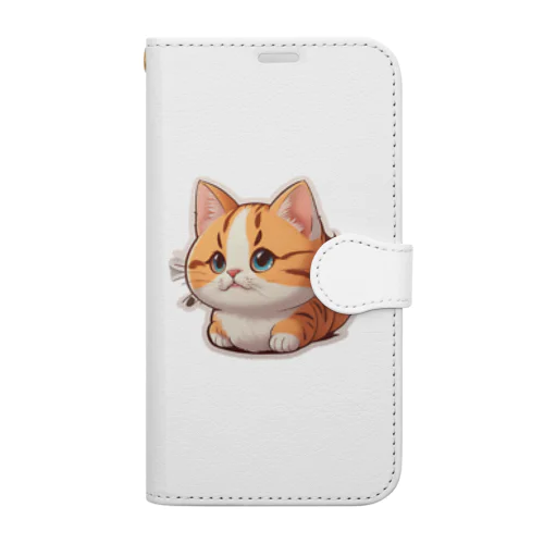 まん丸猫ちゃん Book-Style Smartphone Case