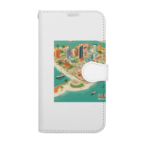 マイアミイラスト Book-Style Smartphone Case