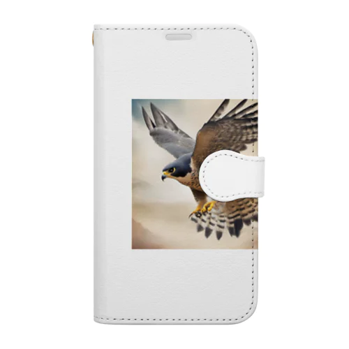 カラカラ (Peregrine Falcon) 手帳型スマホケース