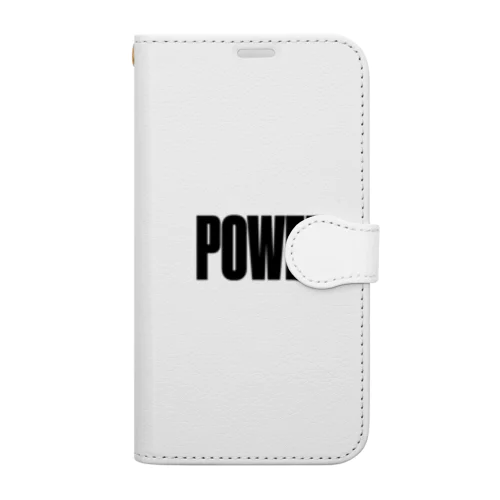 POWER パワー 筋肉 Book-Style Smartphone Case