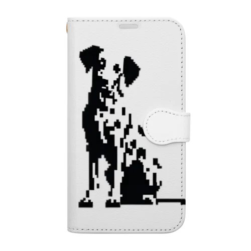 ピクセルアートダルメシアン　1 Book-Style Smartphone Case