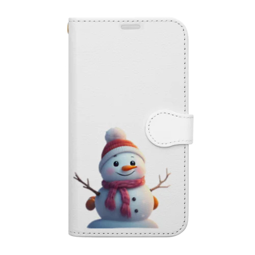 雪ダルマくん Book-Style Smartphone Case