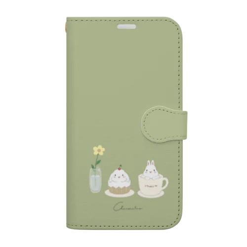 うさカフェ・Ｃ Book-Style Smartphone Case