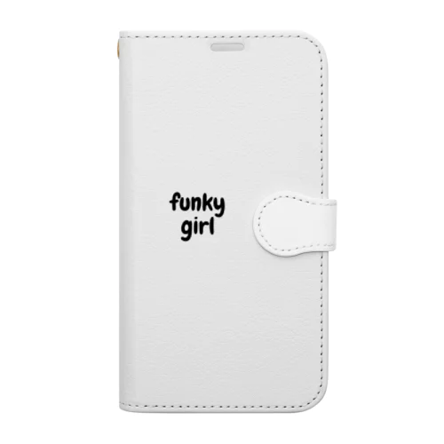 ファンキーガールシリーズ（ブラック） Book-Style Smartphone Case