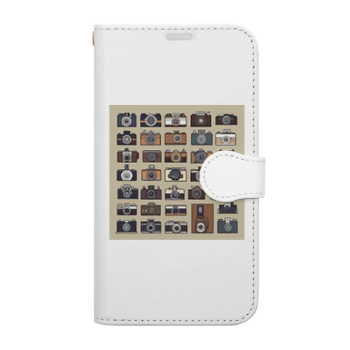 レトロカメラ　ドット絵 Book-Style Smartphone Case