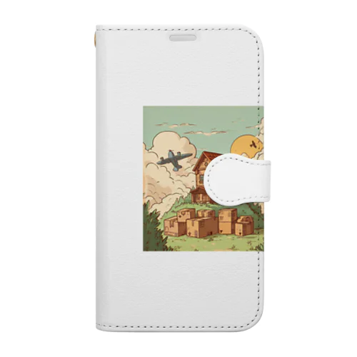 ダンボールの可愛いイラスト Book-Style Smartphone Case