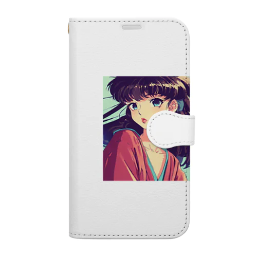 昭和レトロな少女、レト子。  Book-Style Smartphone Case