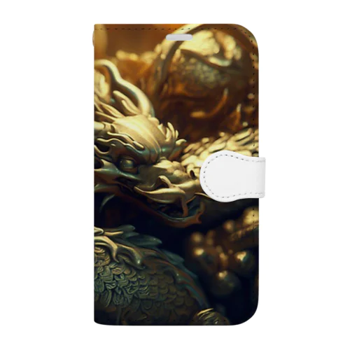 黄金の龍✨ Book-Style Smartphone Case