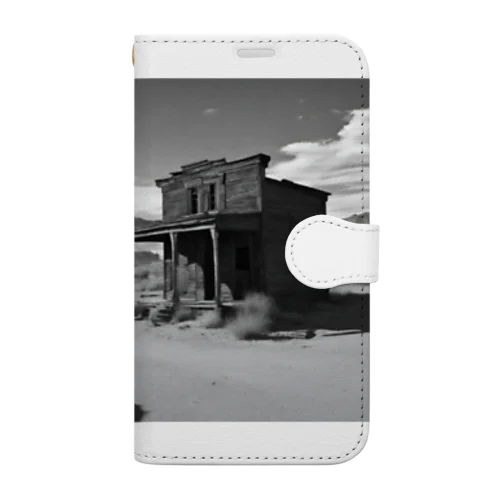 "Nostalgia Ville：さびれた町の魅力を感じるグッズ" Book-Style Smartphone Case