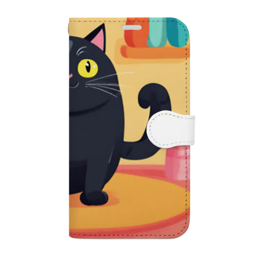 ぽて黒猫 Book-Style Smartphone Case