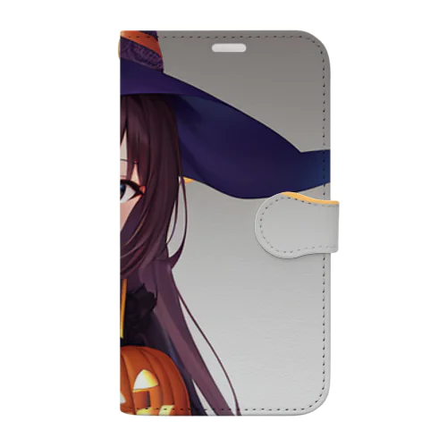 魔女っ子　ハロウィン Book-Style Smartphone Case