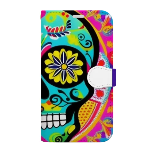 sugarskull 手帳型スマホケース