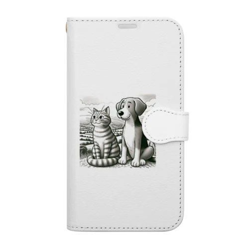 トムとリリー Book-Style Smartphone Case