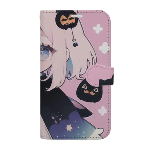 ハロウィン　女の子 Book-Style Smartphone Case