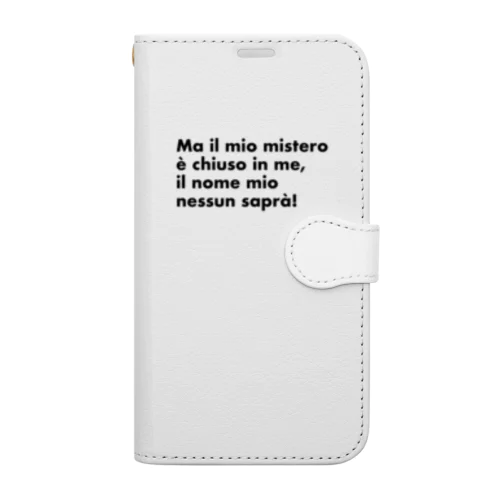 イタリア語「誰も寝てはならぬ」歌詞 Book-Style Smartphone Case