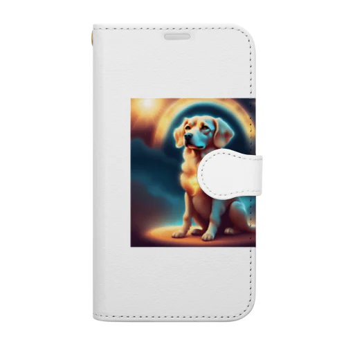 神々しい犬のグッズ Book-Style Smartphone Case