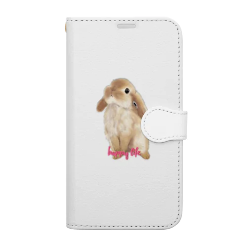 うさぎのハッピーさん Book-Style Smartphone Case