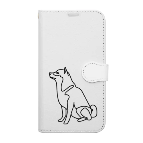 柴犬トレジャーズ　ブラック Book-Style Smartphone Case