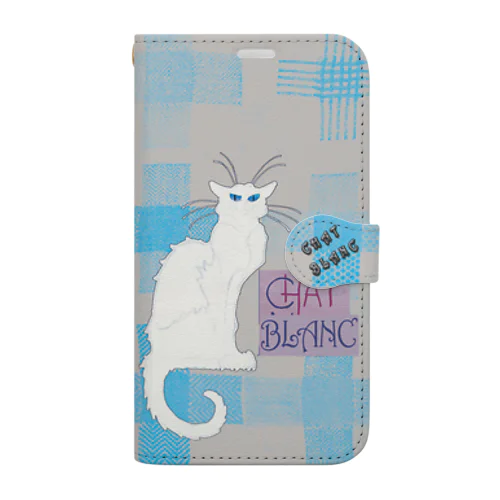 CHAT BLANCー０Q６ Book-Style Smartphone Case