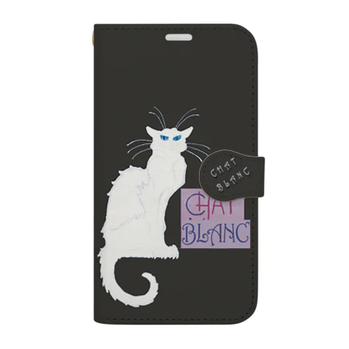 CHAT BLANCー０Q１０ Book-Style Smartphone Case