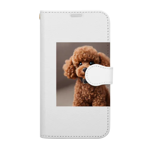 犬のトイプー Book-Style Smartphone Case