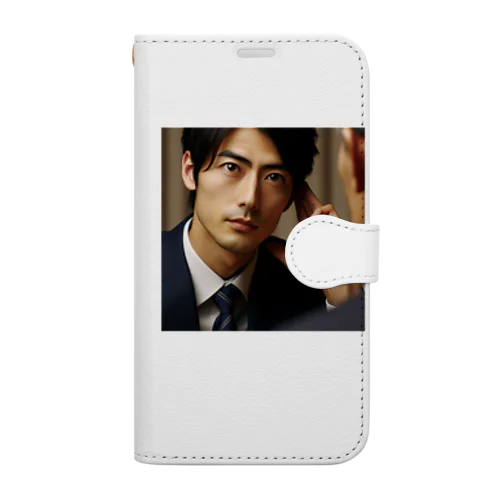 イケメンサラリーマン Book-Style Smartphone Case