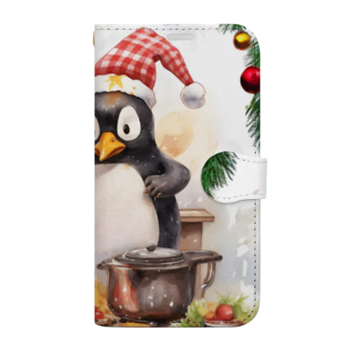 ペンギン七面鳥 手帳型スマホケース